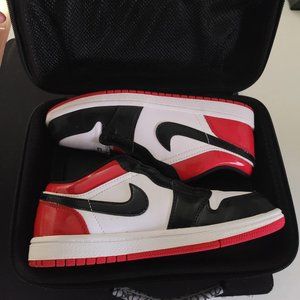 Rare Air Jordan 1 Low Preschool Patent Leather with Lunch Box